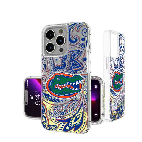 University of Florida Gators Paisley Glitter Phone Case