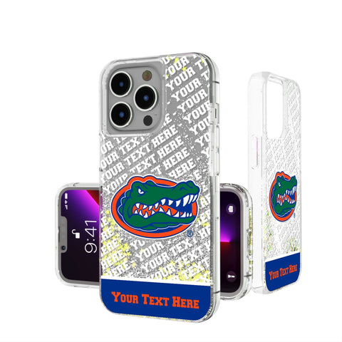University of Florida Gators Personalized EndZone Plus Glitter Phone Case for Apple iPhone