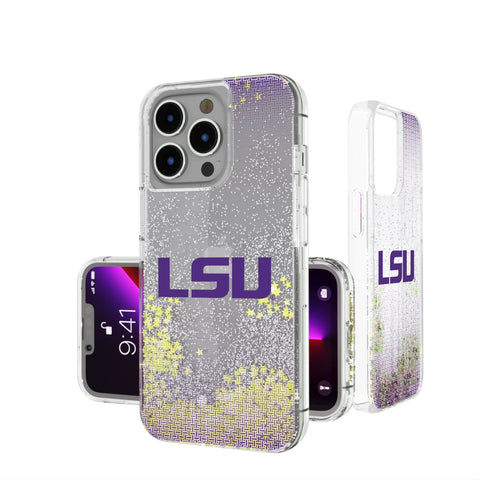 Louisiana State University Tigers Linen Glitter Phone Case