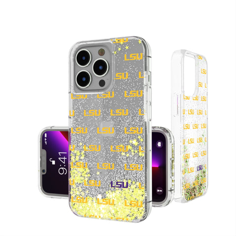 Louisiana State University Tigers Fashion Pattern Glitter Phone Case for Apple iPhone