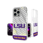 Louisiana State University Tigers Personalized EndZone Plus Glitter Phone Case for Apple iPhone
