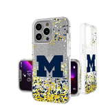 University of Michigan Wolverines Confetti Glitter Phone Case