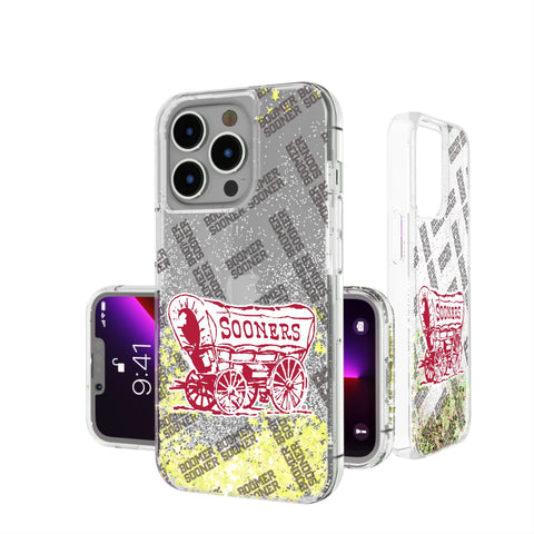 University of Oklahoma Sooners Quadtile Glitter Phone Case for Apple iPhone
