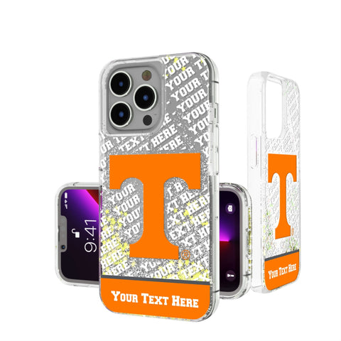 University of Tennessee Volunteers Personalized EndZone Plus Glitter Phone Case for Apple iPhone