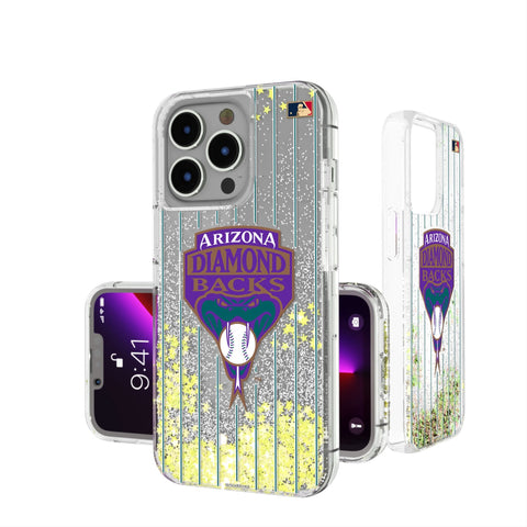 Arizona Diamondbacks 1999-2006 - Cooperstown Collection Pinstripe Glitter Phone Case