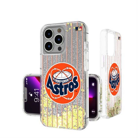 Houston Astros 1977-1993 - Cooperstown Collection Pinstripe Glitter Phone Case