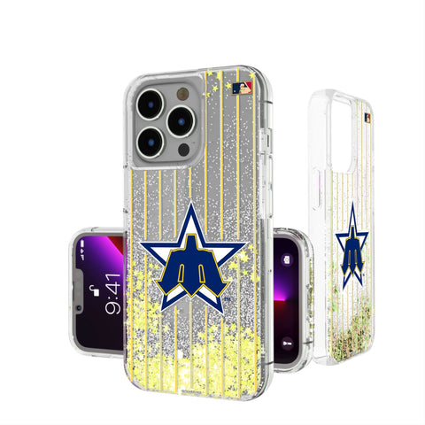 Seattle Mariners 1981-1986 - Cooperstown Collection Pinstripe Glitter Phone Case