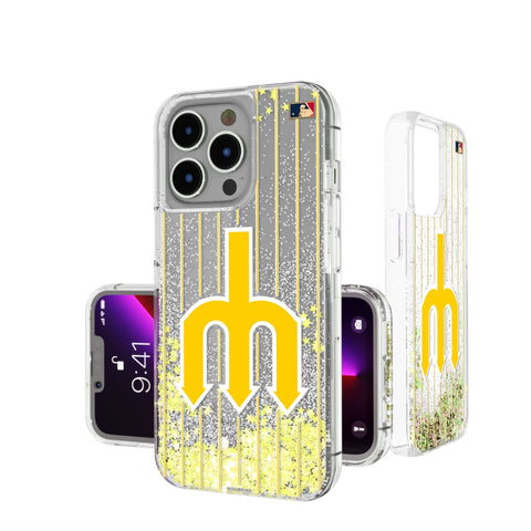 Seattle Mariners 1977-1980 - Cooperstown Collection Pinstripe Glitter Phone Case