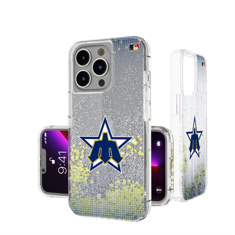 Seattle Mariners 1981-1986 - Cooperstown Collection Linen Glitter Phone Case