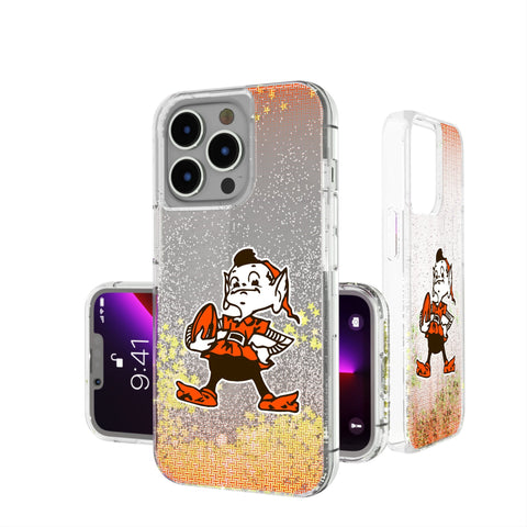Cleveland Browns Historic Collection Linen Glitter Phone Case