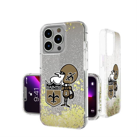 New Orleans Saints Historic Collection Linen Glitter Phone Case