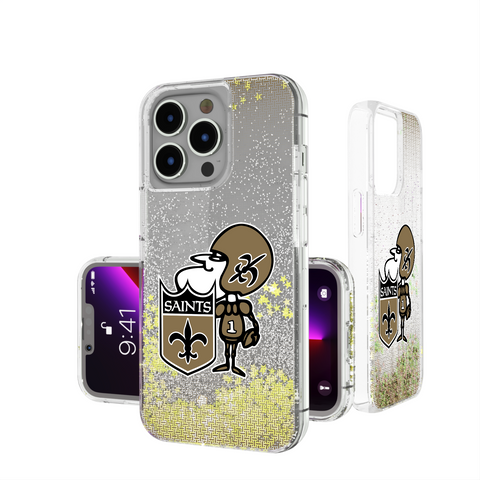 New Orleans Saints Historic Collection Linen Glitter Phone Case-0