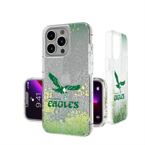 Philadelphia Eagles 1973-1995 Historic Collection Linen Glitter Phone Case