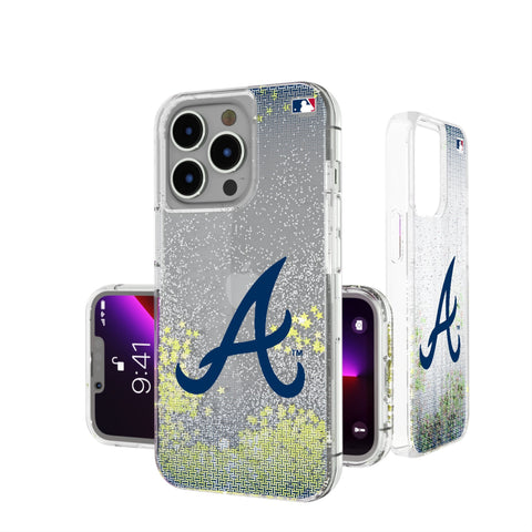 Atlanta Braves Linen Glitter Phone Case