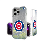 Chicago Cubs Linen Glitter Phone Case-0