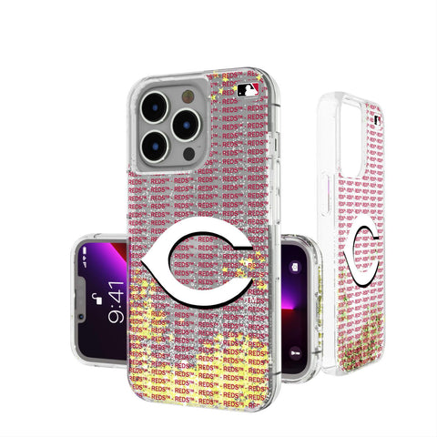 Cincinnati Reds Blackletter Glitter Case-0