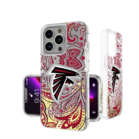 Atlanta Falcons Paisley Glitter Phone Case