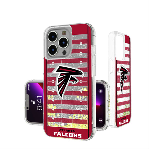 Atlanta Falcons Field Glitter Phone Case