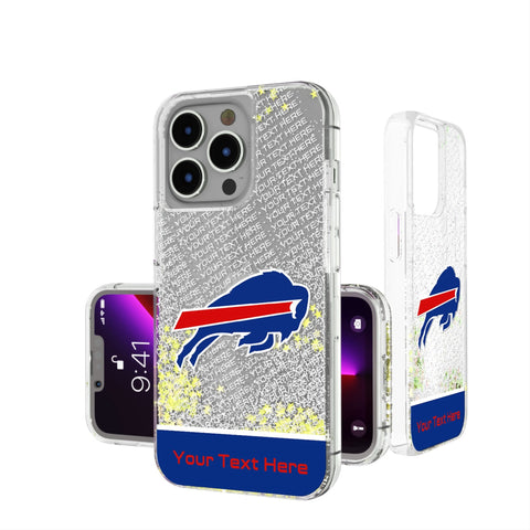 Buffalo Bills Personalized EndZone Plus Glitter Phone Case for Apple iPhone