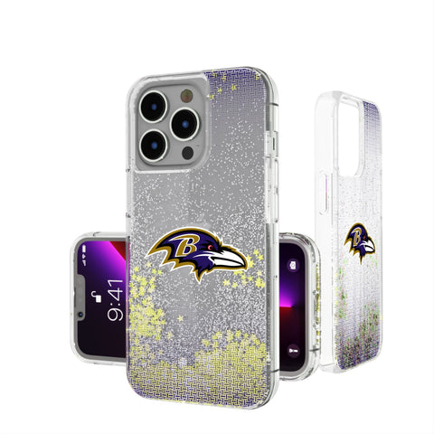 Baltimore Ravens Linen Glitter Phone Case