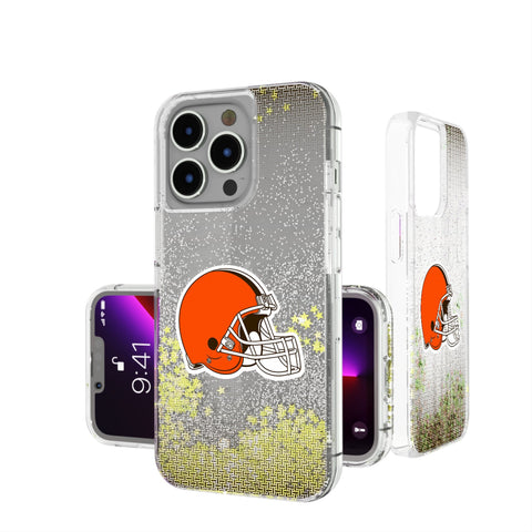 Cleveland Browns Linen Glitter Phone Case