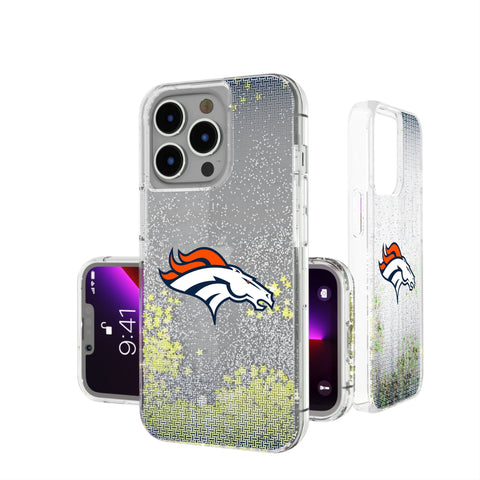 Denver Broncos Linen Glitter Phone Case
