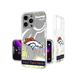 Denver Broncos Personalized Tilt Glitter Phone Case for Apple iPhone
