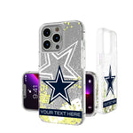Dallas Cowboys Personalized Tilt Glitter Phone Case for Apple iPhone