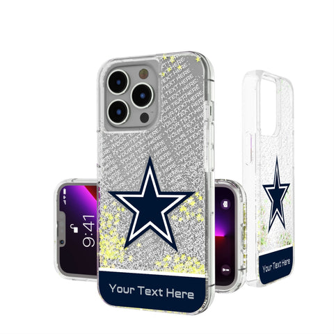 Dallas Cowboys Personalized EndZone Plus Glitter Phone Case for Apple iPhone