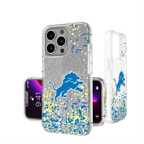 Detroit Lions Confetti Glitter Case-0