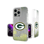 Green Bay Packers Linen Glitter Phone Case
