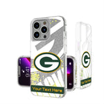 Green Bay Packers Personalized Tilt Glitter Phone Case for Apple iPhone