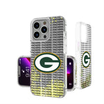 Green Bay Packers Text Backdrop Glitter Phone Case