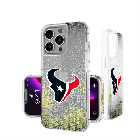 Houston Texans Linen Glitter Phone Case