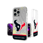 Houston Texans Personalized EndZone Plus Glitter Phone Case for Apple iPhone