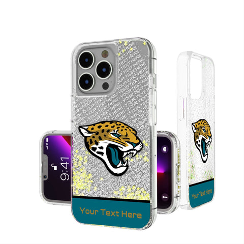 Jacksonville Jaguars Personalized EndZone Plus Glitter Phone Case for Apple iPhone
