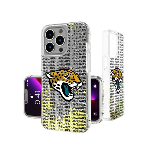 Jacksonville Jaguars Text Backdrop Glitter Phone Case