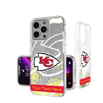 Kansas City Chiefs Personalized Tilt Glitter Phone Case for Apple iPhone