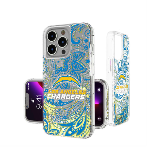 Los Angeles Chargers Paisley Glitter Case-0