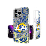 Los Angeles Rams Paisley Glitter Phone Case