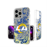 Los Angeles Rams Paisley Glitter Phone Case