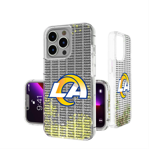Los Angeles Rams Blackletter Glitter Case-0