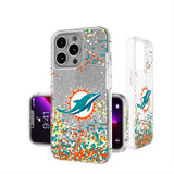 Miami Dolphins Confetti Glitter Phone Case