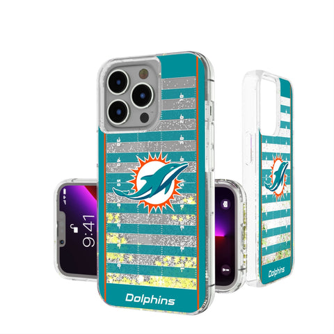 Miami Dolphins Field Glitter Phone Case