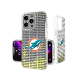 Miami Dolphins Text Backdrop Glitter Phone Case