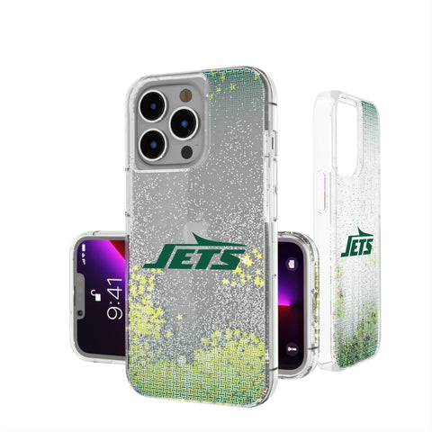 New York Jets Linen Glitter Phone Case