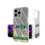 New York Jets Personalized Tilt Glitter Phone Case for Apple iPhone