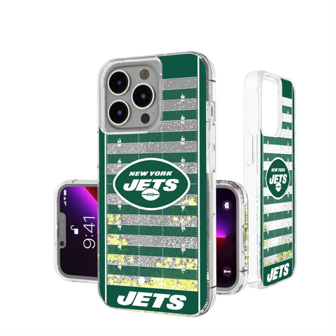 New York Jets Football Field Glitter Case-0