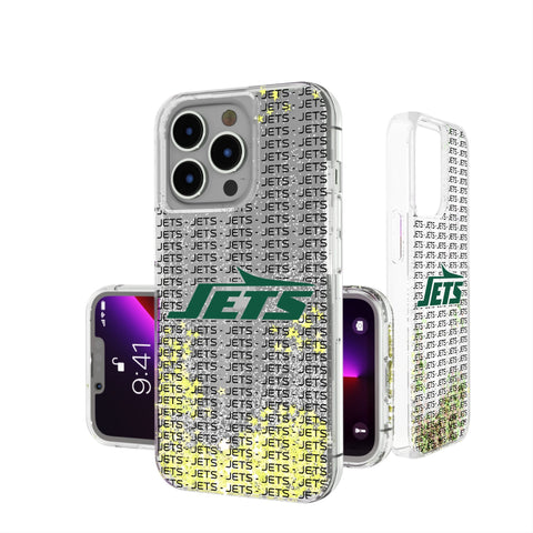 New York Jets Text Backdrop Glitter Phone Case