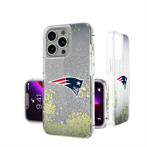 New England Patriots Linen Glitter Phone Case
